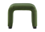 EEI-6733-BLK-MOS Koda Performance Velvet Waterfall Stool By Modway