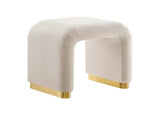 EEI-6733-BRA-ALM Koda Performance Velvet Waterfall Stool By Modway