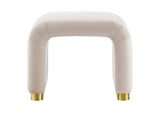 EEI-6733-BRA-ALM Koda Performance Velvet Waterfall Stool By Modway