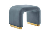 EEI-6733-BRA-CAB Koda Performance Velvet Waterfall Stool By Modway