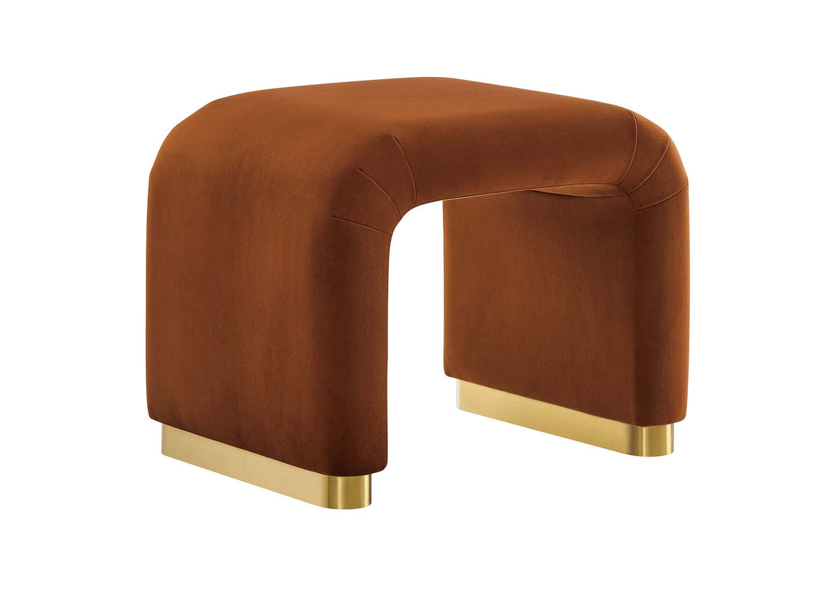 EEI-6733-BRA-RUS Koda Performance Velvet Waterfall Stool By Modway