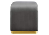 EEI-6733-BRA-STG Koda Performance Velvet Waterfall Stool By Modway