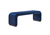 EEI-6734-BLK-MID Koda Performance Velvet Waterfall Long Bench By Modway