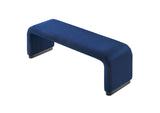 EEI-6734-BLK-MID Koda Performance Velvet Waterfall Long Bench By Modway