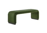 EEI-6734-BLK-MOS Koda Performance Velvet Waterfall Long Bench By Modway
