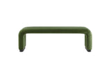 EEI-6734-BLK-MOS Koda Performance Velvet Waterfall Long Bench By Modway