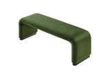 EEI-6734-BLK-MOS Koda Performance Velvet Waterfall Long Bench By Modway