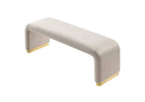EEI-6734-BRA-ALM Koda Performance Velvet Waterfall Long Bench By Modway