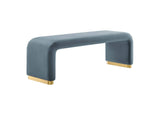 EEI-6734-BRA-CAB Koda Performance Velvet Waterfall Long Bench By Modway