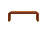 EEI-6734-BRA-RUS Koda Performance Velvet Waterfall Long Bench By Modway