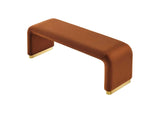 EEI-6734-BRA-RUS Koda Performance Velvet Waterfall Long Bench By Modway