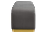 EEI-6734-BRA-STG Koda Performance Velvet Waterfall Long Bench By Modway
