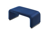 EEI-6735-BLK-MID Koda Performance Velvet Waterfall Ottoman By Modway