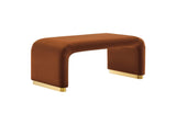 EEI-6735-BRA-RUS Koda Performance Velvet Waterfall Ottoman By Modway