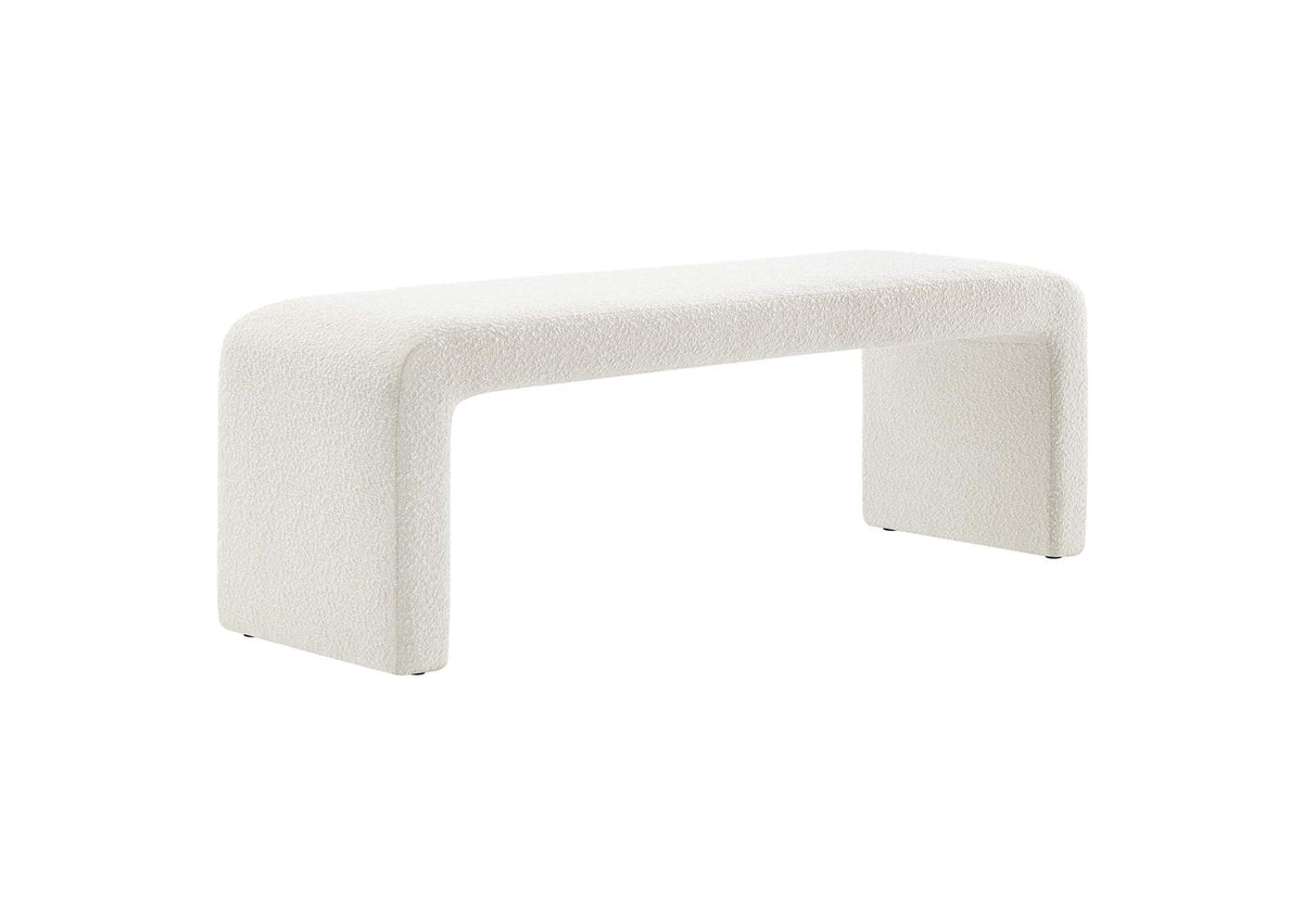 EEI-6736-IVO Simba Boucle Fabric Waterfall Long Bench By Modway