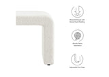 EEI-6737-IVO Simba Boucle Fabric Waterfall Stool By Modway