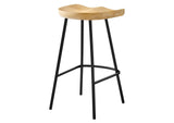 EEI-6741-OAK Concord Backless Wood Counter Stools Set Of 2 By Modway