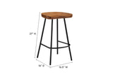 EEI-6741-WAL Concord Backless Wood Counter Stools Set Of 2 By Modway