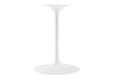 EEI-6748-WHI-TRA Lippa 36" Round Faux Travertine Dining Table By Modway