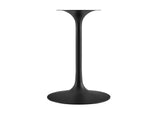 EEI-6750-BLK-TRA Lippa 36" Round Faux Travertine Dining Table By Modway