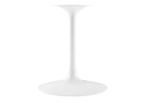 EEI-6757-WHI-TRA Lippa 60" Oval Faux Travertine Dining Table By Modway