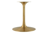EEI-6759-GLD-TRA Lippa 60" Oval Faux Travertine Dining Table By Modway