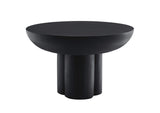 EEI-6760-BLK Caspian Round Concrete Coffee Table By Modway