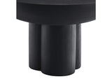 EEI-6760-BLK Caspian Round Concrete Coffee Table By Modway