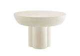 EEI-6760-WHI Caspian Round Concrete Coffee Table By Modway