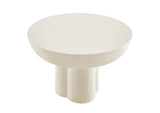 EEI-6760-WHI Caspian Round Concrete Coffee Table By Modway