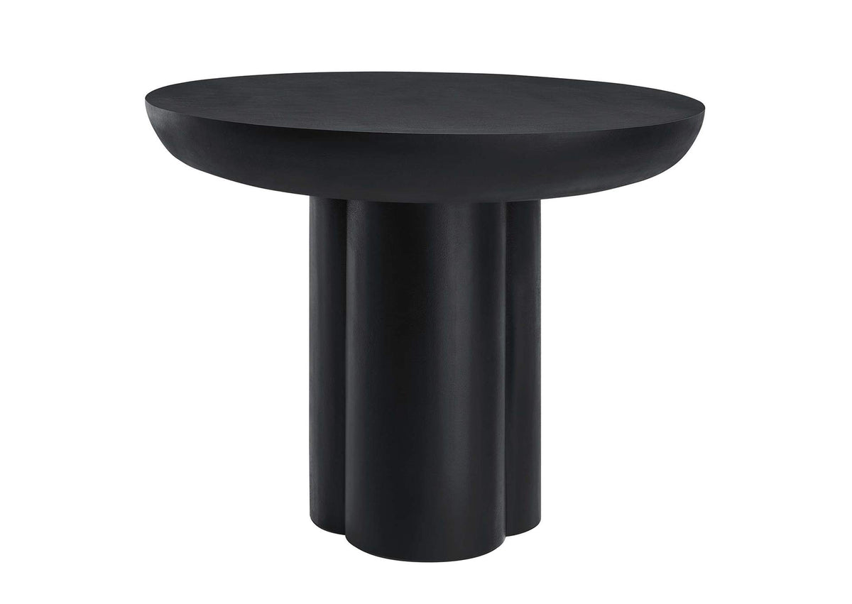 EEI-6762-BLK Caspian 40" Round Concrete Dining Table By Modway