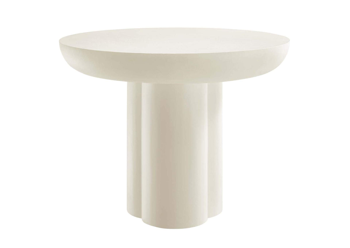 EEI-6762-WHI Caspian 40" Round Concrete Dining Table By Modway