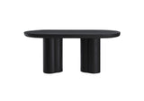 EEI-6764-BLK Caspian 72" Oval Concrete Dining Table By Modway