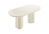 EEI-6764-WHI Caspian 72" Oval Concrete Dining Table By Modway