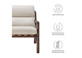 EEI-6766-DUN-WAL Paxton Wood Sling Chair By Modway