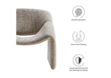 EEI-6767-KHA Vivi Chenille Upholstered Accent Chair By Modway