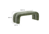 EEI-6769-BAS Dax 50. 5 Inch Chenille Upholstered Accent Bench By Modway