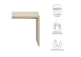 EEI-6771-TRA Mirella Faux Travertine Console Table By Modway