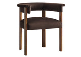EEI-6775-CHB-DBR Imogen Performance Velvet Barrel Dining Chairs Set Of 2 By Modway