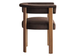 EEI-6775-CHB-DBR Imogen Performance Velvet Barrel Dining Chairs Set Of 2 By Modway