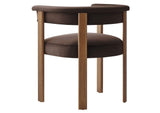EEI-6775-CHB-DBR Imogen Performance Velvet Barrel Dining Chairs Set Of 2 By Modway