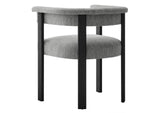 EEI-6776-HEG-BLK Imogen Fabric Upholstered Barrel Dining Chairs Set Of 2 By Modway