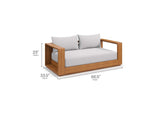 EEI-6783-NAT-LGR Tahoe Acacia Wood Outdoor Patio Acacia Wood Loveseat By Modway