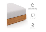 EEI-6785-NAT-LGR Tahoe Outdoor Patio Acacia Wood Ottoman By Modway