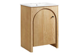 EEI-6788-OAK-WHI Appia 24" Bathroom Vanity By Modway