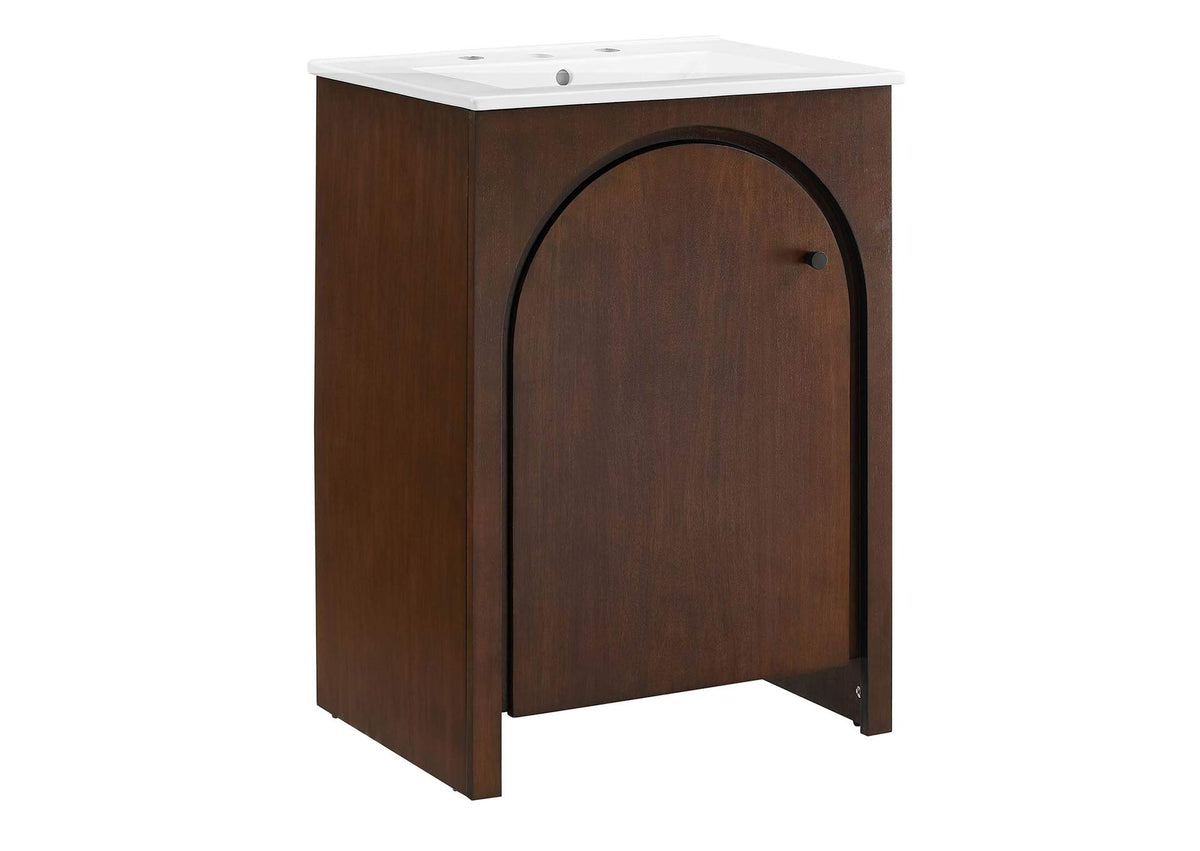 EEI-6788-WAL-WHI Appia 24" Bathroom Vanity By Modway