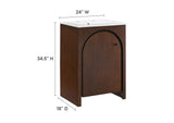 EEI-6788-WAL-WHI Appia 24" Bathroom Vanity By Modway