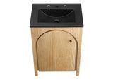 EEI-6789-OAK-BLK Appia 24" Bathroom Vanity By Modway