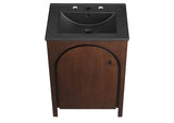 EEI-6789-WAL-BLK Appia 24" Bathroom Vanity By Modway
