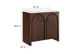 EEI-6790-WAL-WHI Appia 36" Bathroom Vanity By Modway